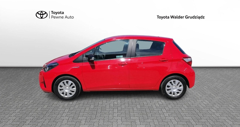 Toyota Yaris cena 67900 przebieg: 33780, rok produkcji 2019 z Grudziądz małe 191